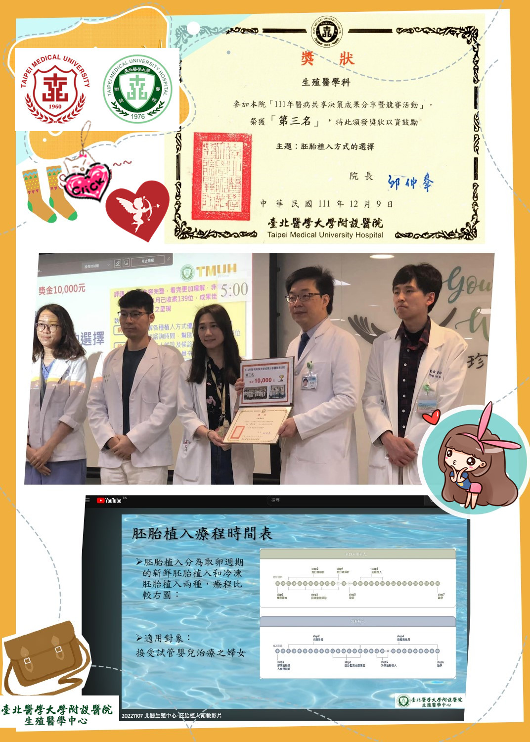 百忙之中參與【醫病共享決策成果分享及競賽活動】,榮獲第三名!
