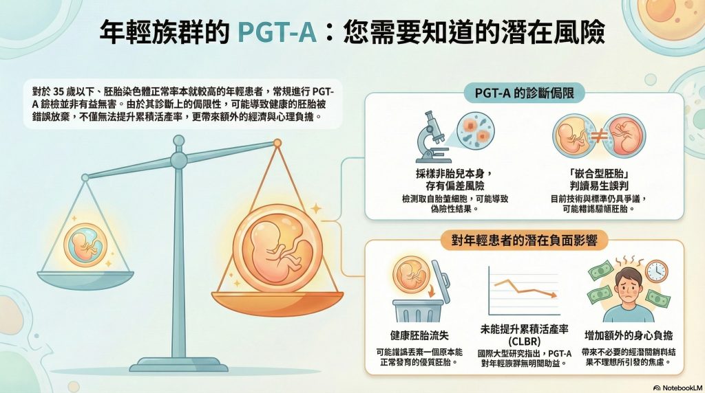 年輕患者使用 PGT-A 的隱憂與額外風險