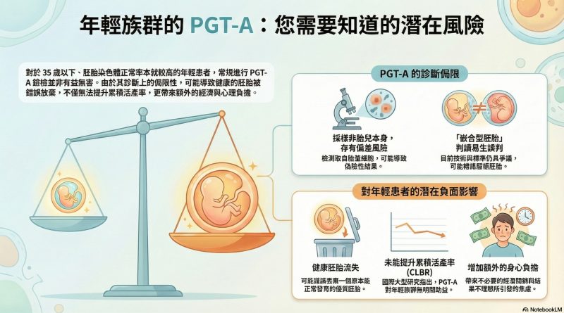 年輕患者使用 PGT-A 的隱憂與額外風險