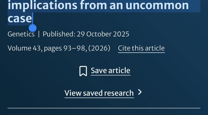 知名國際SCI期刊論文發表，由陳啟煌教授指導饒海威醫師