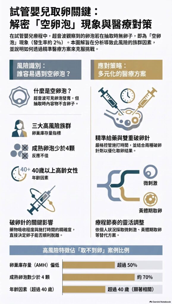 試管嬰兒取不到卵的高風險因子
